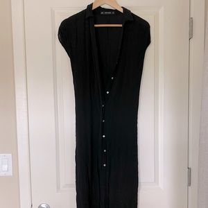 NWOT Zara semi sheer shirt dress (XS)